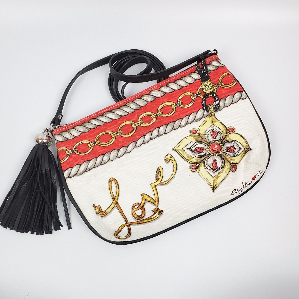 BRIGHTON | LOVE CANVAS CROSSBODY